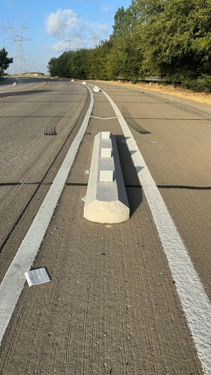 Route photo 59: North Concrete Barrier 34, No visible damage
